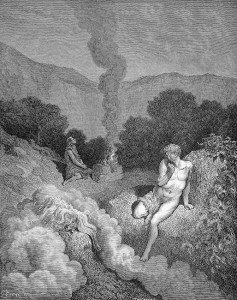 Cain and Abel offer sacrifices